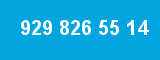 929 826 55 14 929 826 55 14